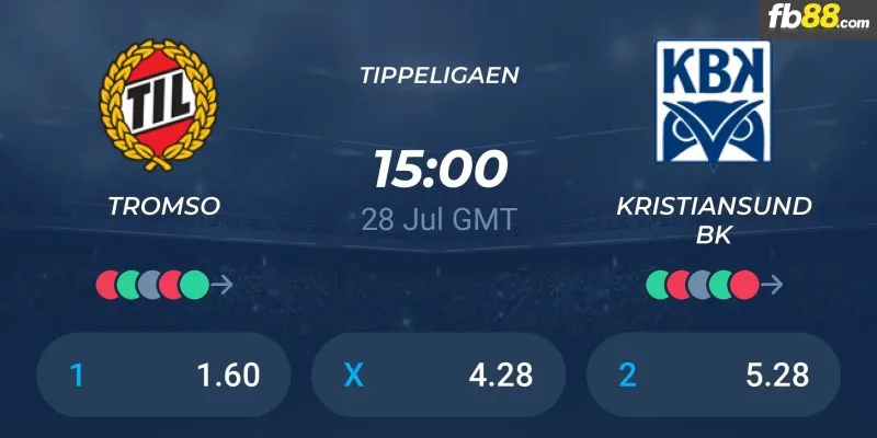 Soi kèo nhà cái Tromso vs Kristiansund 22h00 28/07/2024 - VĐQG Na Uy
